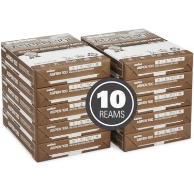 Boise Paper ASPEN Copy and Multipurpose Paper - 92 Brightness - Letter - 215.90 mm x 279.40 mm - 9071.85 g Basis Weight - Smooth - Acid-free Jam-free - Bright White - 500 / Sheet - Image 3